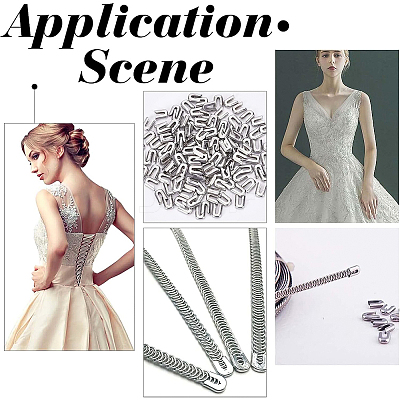 120Pcs 304 Stainless Steel Spiral Bone Tips FIND-BC0003-17-1