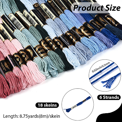 Polyester Embroidery Threads OCOR-WH20074-13B-06C-1