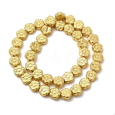 Electroplate Glass Beads Strands EGLA-F166-10G-1
