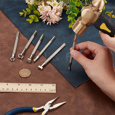 1 Set Alloy Steel Leather Stamping Tools TOOL-UN0001-53-1