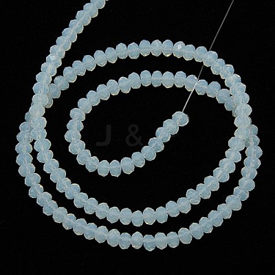 Crystal Glass Rondelle Beads Strands EGLA-F049C-04-1