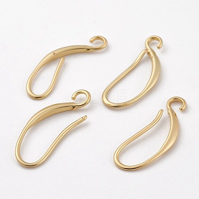 Brass Earring Hooks X-KK-F714-06G-1
