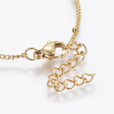 304 Stainless Steel Anklets AJEW-H013-03G-1
