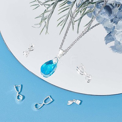 6Pcs 3 Style 925 Sterling Silver Pendant Bails STER-SC0001-17-1