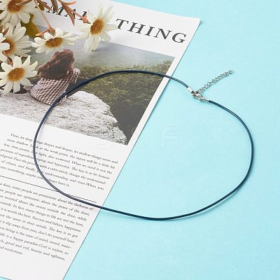 Cowhide Leather Choker Necklaces NJEW-JN03598-02-1