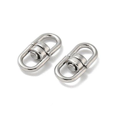 304 Stainless Steel Double Eye Swivel Clasps STAS-L300-011A-P-1