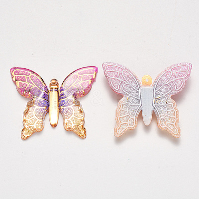 Transparent Acrylic Pendants X-TACR-R140-06F-1