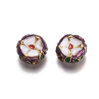 (Clearance Sale)Alloy Enamel Beads ENAM-G155-01G-1