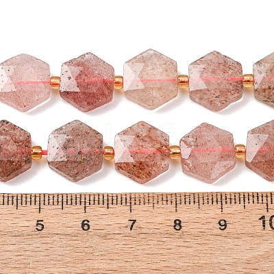 Natural Strawberry Quartz Beads Strands G-H344-A04-01-1