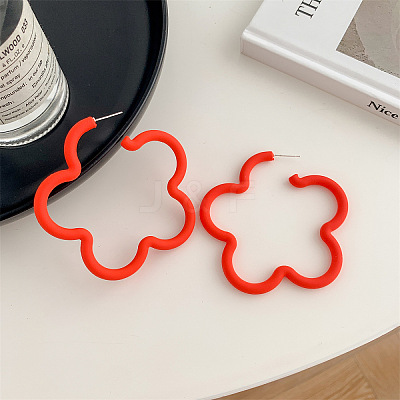 Acrylic Stud Earrings for Girls WG49414-03-1