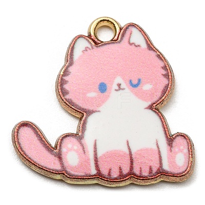 Printed Alloy Pendants ENAM-L042-04G-07-1