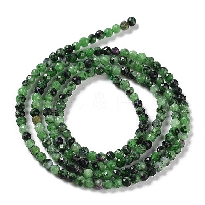 Natural Ruby in Zoisite Beads Strands G-L587-A01-01-1
