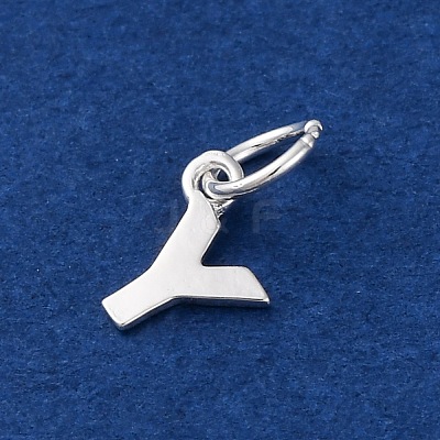 925 Sterling Silver Letter Charms STER-C012-01S-Y-1