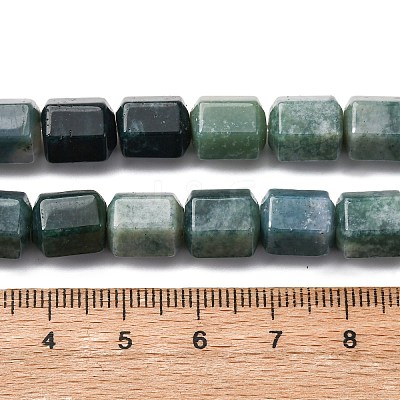 Natural Moss Agate Beads Strands G-R015-A01-1