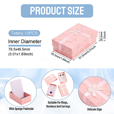 Marble Printed Cardboard Jewelry Set Storage Boxes CON-TAC0020-02A-1
