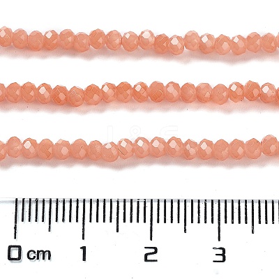 Baking Paint Imitation Jade Glass Bead Strands DGLA-A034-J2MM-A31-1