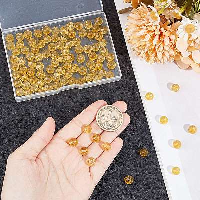 2 Strands Synthetic Citrine Beads Strands G-GO0001-26B-1