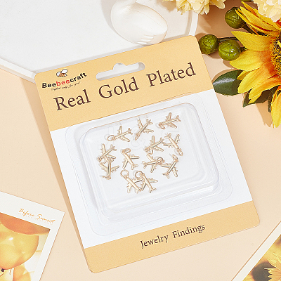 12Pcs Rack Plating Brass Charms ZIRC-BBC0002-51-1