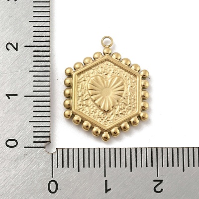 201 Stainless Steel Pendants STAS-R227-01G-G-1