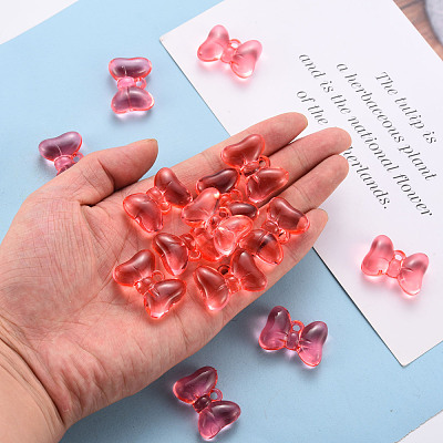 Transparent Acrylic Pendants TACR-T024-02BB-910-1