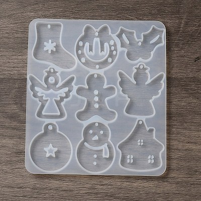 DIY Christmas Silicone Pendant Molds DIY-F140-02C-1