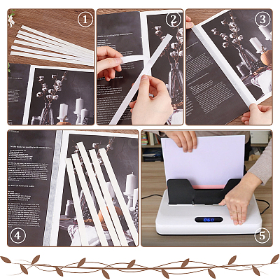 Resin Book Binding Spine Tape FIND-WH0126-548-1