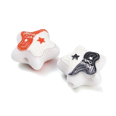 Two Tone Opaque Acrylic Beads AC-CBA36B6-06-1