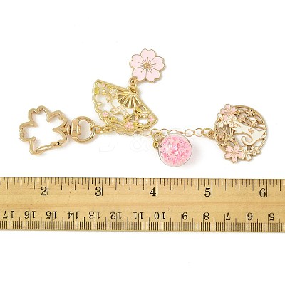 Alloy Enamel Pendant Keychains HJEW-FS00052-01-1