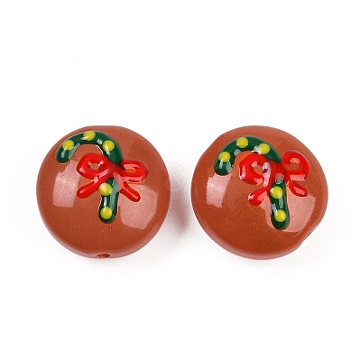 Christmas Handmade Lampwork Enamel Beads LAMP-C020-03E-1