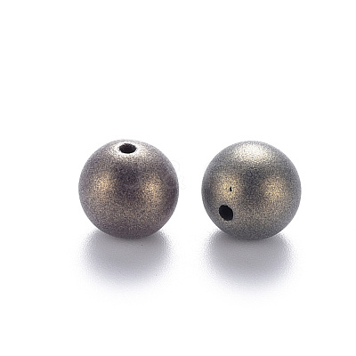 Spray Painted Acrylic Beads MACR-S373-43J-1