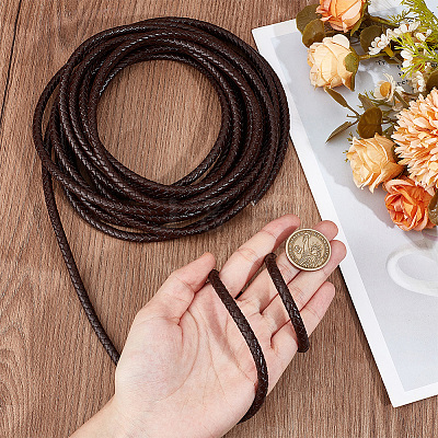5M Braided Leather Cord with Core WL-BBC0001-01C-01-1