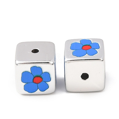 Printed Plating Acrylic Beads AC-CBA655C-17E-1