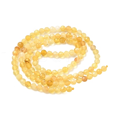 Natural Yellow Opal Beads Strands G-F509-07-3mm-02-1
