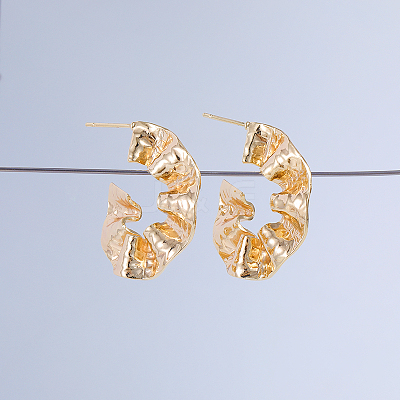 Stylish Brass Stud Earrings AK1364-1