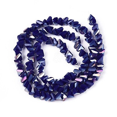 Electroplate Opaque Glass Beads Strands LS-GLAA-N022-4mm-20-1