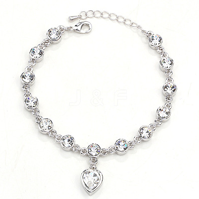 Alloy Rhinestone Charm Bracelets FS-WG1766B-04-1