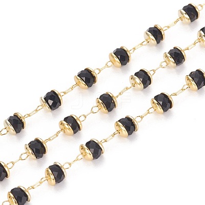 Handmade Glass Beaded Chains KK-I647-13L-1