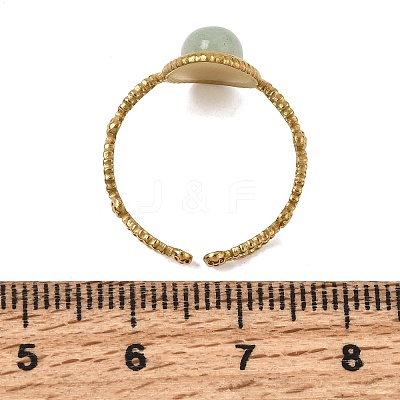 304 Stainless Steel Cuff Open Rings for Women GG-CBA7994-01G-09-1