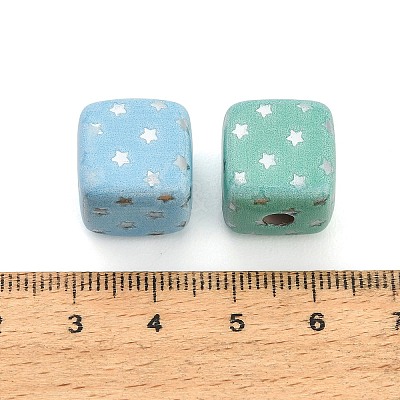 Printed Opaque Acrylic Beads AC-CBADA7D-12-1