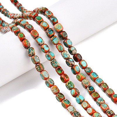 Natural Imperial Jasper Beads Strands X-G-N342-62G-1
