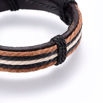 Leather Cord Bracelets BJEW-F347-14-1