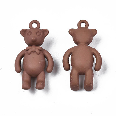 Rack Plating Spray Painted Alloy Pendants PALLOY-N172-001-02-1