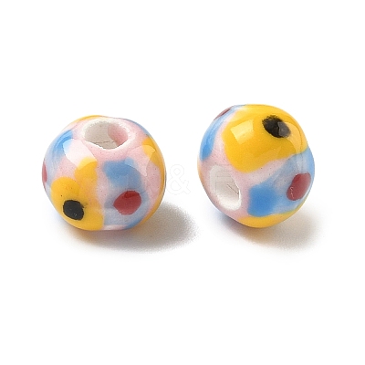 Handmade Porcelain European Beads PORC-C009-01A-1