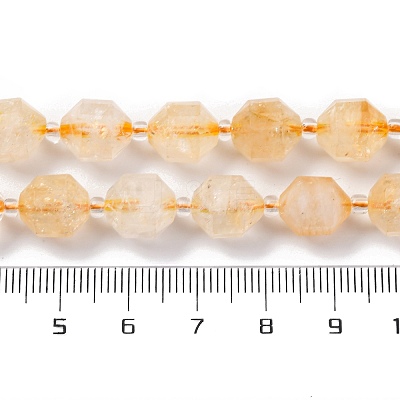 Heated Natural Citrine Beads Strands G-C171-D02-01-1