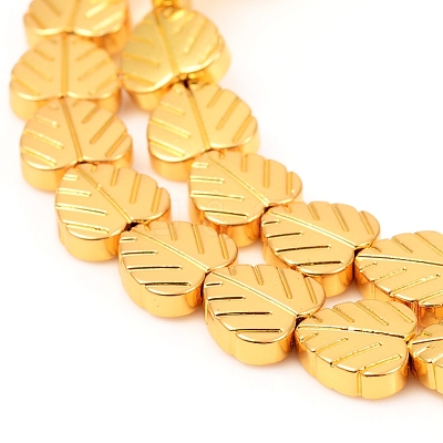 Electroplated Non-magnetic Synthetic Hematite Beads Strands G-F682-08-G-1