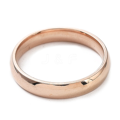 Ion Plating(IP) 304 Stainless Steel Flat Plain Band Rings STAS-I160-C-RG-1