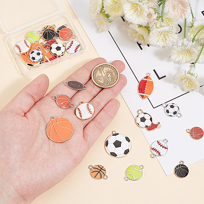 Sports Theme DIY Jewelry Making Findings Kits DIY-AR0003-70-1