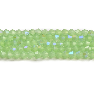 Imitation Jade Electroplate Glass Beads Strands EGLA-A039-J4mm-L01-1