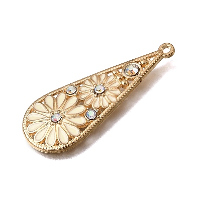 Alloy Enamel Pendants FIND-C097-08A-G-1