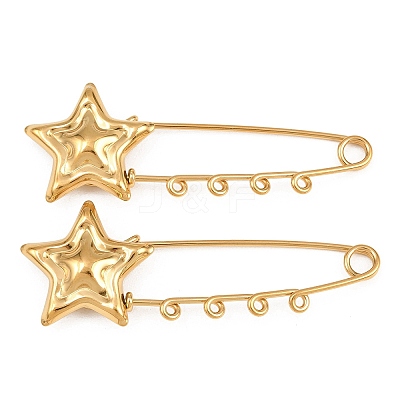 Star 304 Stainless Steel Safety Pins Brooch Findings SA-CBA098D-16E-G04-1